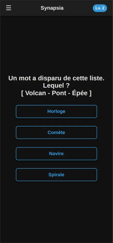 une question de mémoire