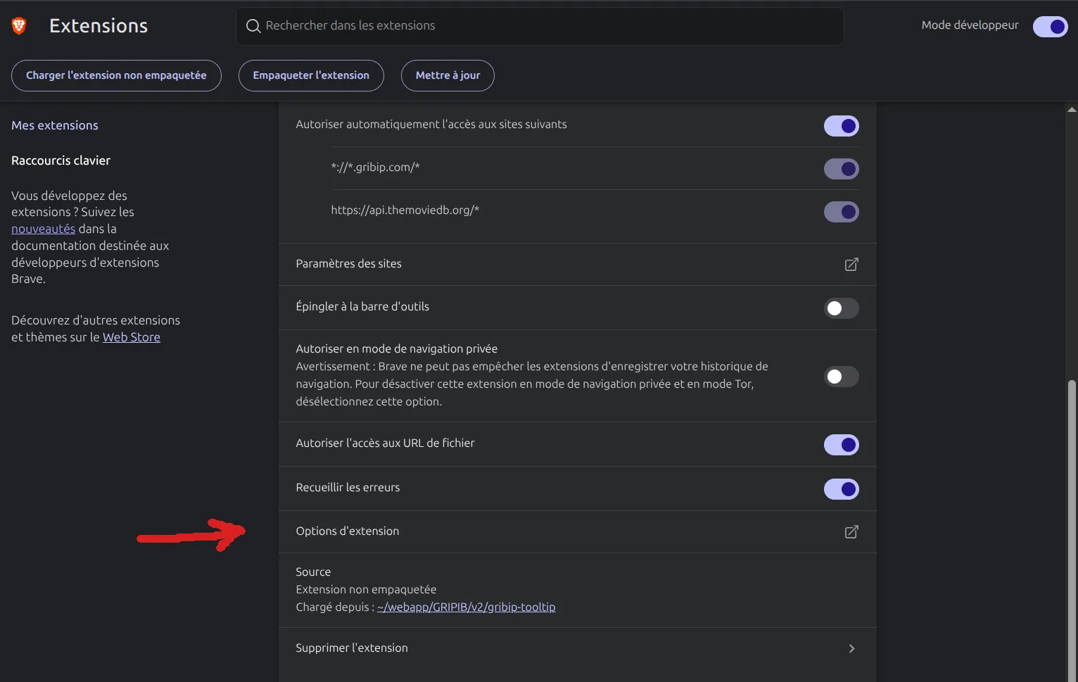 Option extension tmdb streaming extender